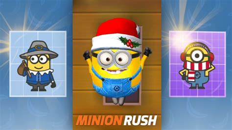 Minion Rush Santa Jerry Costume Pilgriminion Frigid Carl Minions