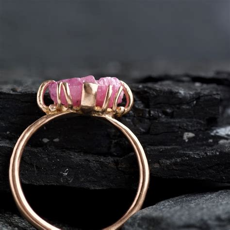 Raw Ruby Ring - Etsy