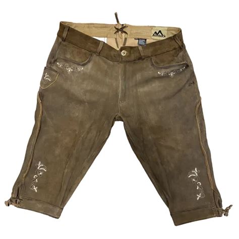 TRACHTENLEDERHOSE ALMBOCK KNIEBUND Wildbock Bismarck 100 Echtes