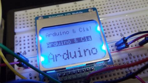 Display LCD Nokia 5110 Arduino Arduino E Cia