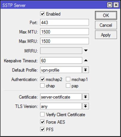 Simple Sstp Vpn Server On Mikrotik Medo S Home Page