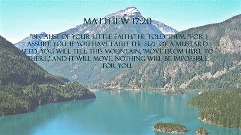 Bible Verse Wallpaper Creations: Matthew 17:20