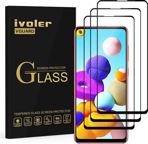 ivoler Lot de 3 Protection écran en Verre Trempé pour Samsung Galaxy