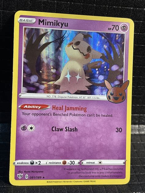 Mimikyu Trick Or Trade Holo Rare Nm M Pokemon Tcg