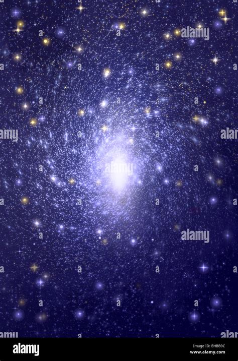 Star Field In Space And A Nebulae Stock Photo Alamy