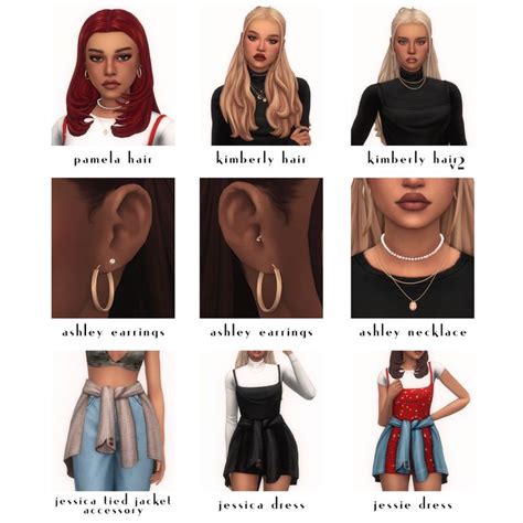 Sienna Collection Arethabee Sims Characters Sims Clothing