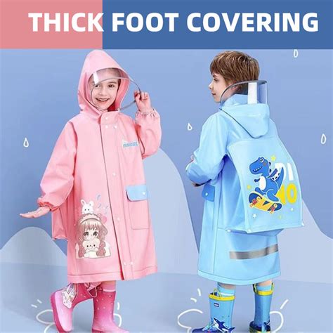 xl cartoon kids raincoat big brim eva raincoat  kids boys  girls