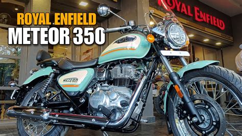 New Royal Enfield Meteor 350 Aurora Green Quick Walkaround Youtube