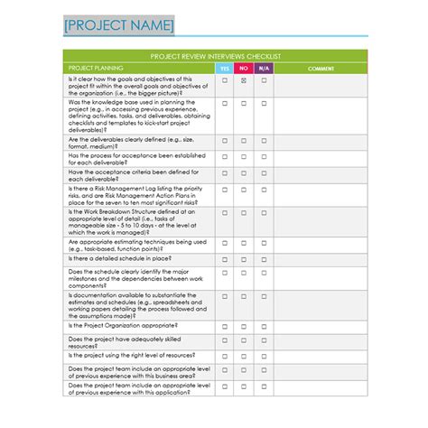 Project Checklist | Project Management Templates