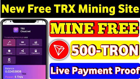 New Free Trx Mining Platform 2023। Tron Cloud Mining Site Today। Trx