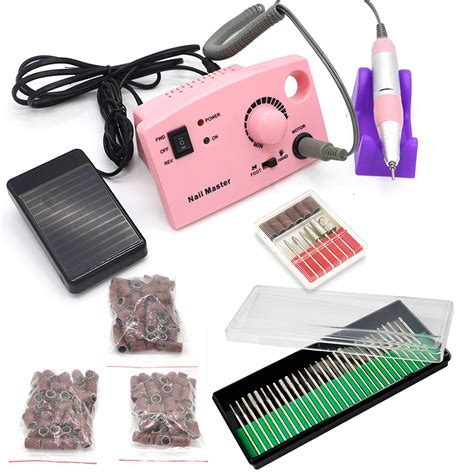 35000 RPM Nail Drill Machine Pro Electric File Machine 150pcs Sanding