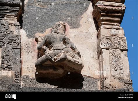 India, Maharashtra, Ellora, Ellora Caves. Cave 16, Kailasa aka Kailasanatha Temple entirely ...