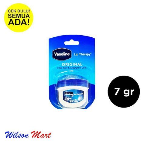 Jual VASELINE LIP THERAPY ORIGINAL BIRU LIP BALM 7 GRAM Di Seller