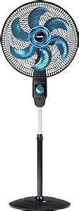 Ventilador Mallory Coluna Oz Nic Preto Azul Cm V Ventila O E