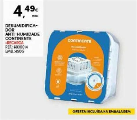 Promoção Desumidificador Anti Humidade Continente 450g em Continente