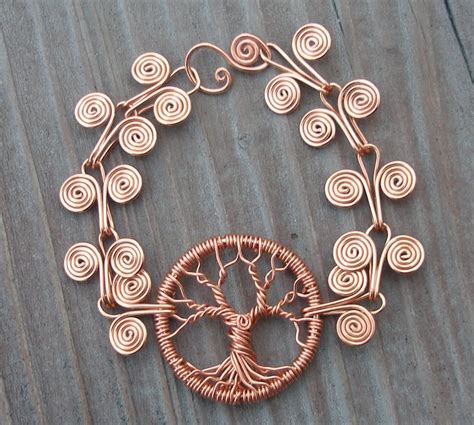 Copper Tree Of Life Bracelet Copper Wire Tree Of Life With Flickr