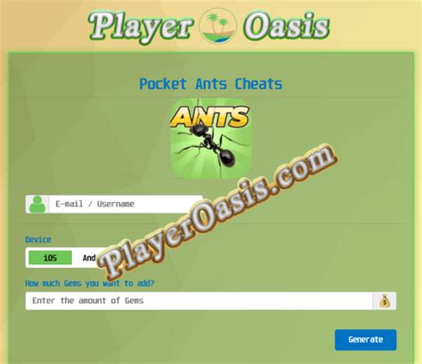 Pocket Ants Cheats Pocket Ants Cheats