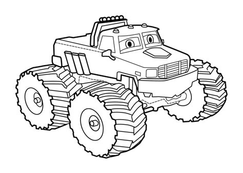 Coloriage Monster Truck Gratuit à Imprimer Wonder Day — Coloriages