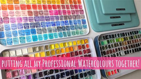 I Put ALL My Professional Watercolour Paints Together How I Make