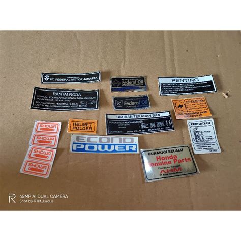 Jual Stiker Pelengkap Detail Peringatan Honda Grand Legenda Bulus Sabit