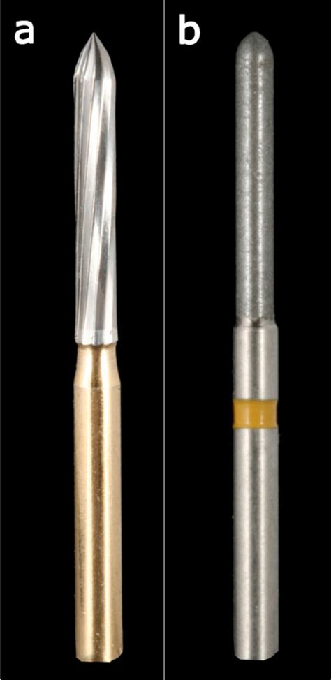 Dental Finishing Instruments A Blade Carbide Bur And B