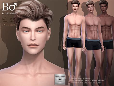 The Sims Resource MALE NATURAL OVERLAY SKINTONES The Sims 4 Skin