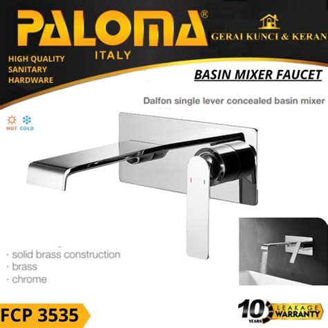 Jual PALOMA FCP 3535 Keran Wastafel Tanam Kran Air Panas Dingin Chrome