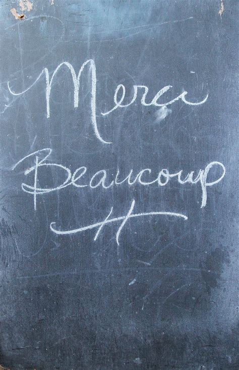 Merci Beaucoup, Quote on Photo, French Print, Thank You Gift, Oversized ...