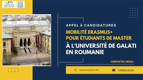 Appel à candidature pour les bourses de mobilité Etudiants à l