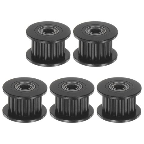 Uxcell 5pcs 2GT Idler Pulley 16T 3mm Bore 13mm Dia Aluminum Timing