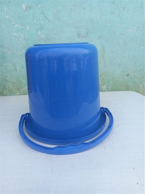 Blue Litre Plastic Bucket For Home With Handle At Rs In Bengaluru