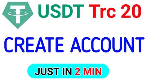 Usdt Trc Account Kaise Banaye Trc Account Kaise Banate Hain