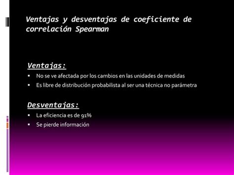 Coeficiente De Correlacion Pearson Y Spearman PPT