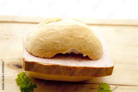 Leberkäse Brötchen Stock Foto Adobe Stock