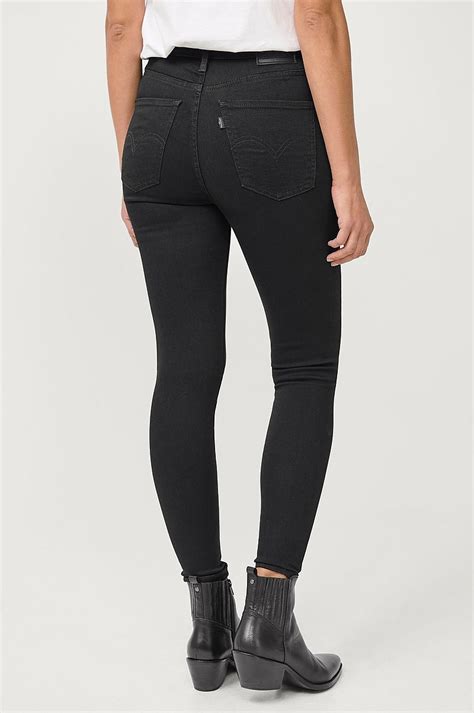 Levis Jeans Mile High Super Skinny Svart Dam