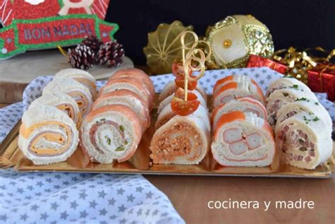 Canapés Enrollados De Pan De Molde Cocinera Y Madre