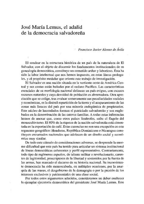 José María Lemus El Adalid De La Democracia Salvadoreña Francisco