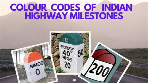 Indian Higways Milestones Colour Code Why Indian Highways Have Coloured