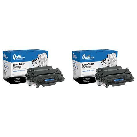 Quill Brand® Remanufactured Black Standard Yield Toner Cartridge Replacement For Hp 55a 2 Pk