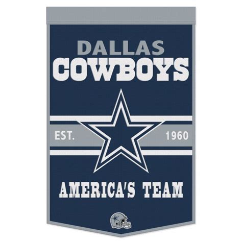 Wool Banner Football Celebration 24 X 38 Dallas Cowboys Ramsons Imports