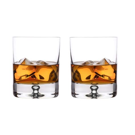 Buy Lunar Oceans Crystalline Whisky Glasses Old Fashioned Whiskey Tumblers 250ml Set Of 2