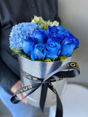 Bonito Arreglo De Flores Azules Para Bodas 2023