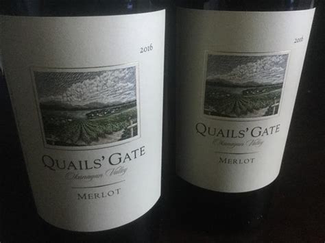 Quails Gate Estate Winery Merlot Canada British Columbia