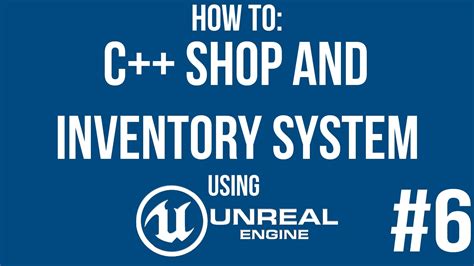 Unreal Engine C Shop And Inventory System Tutorial 6 Artofit