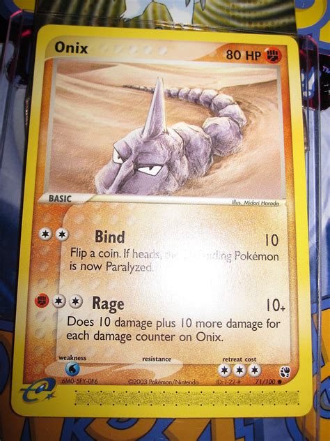 Pokemon Mint Ex Sandstorm English Onix St Edition