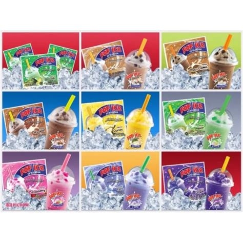 Minuman Pop Ice Blender Aneka Rasa 1 Renceng Isi 10 Sachet Lazada