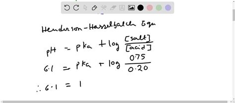 Solved A Buffer Solution Was Prepared By Mixing Equal Volumes Of A 0 2 M Acid And Its Salt 0