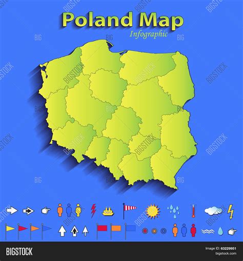 Poland Map Infographic Image And Photo Free Trial Bigstock