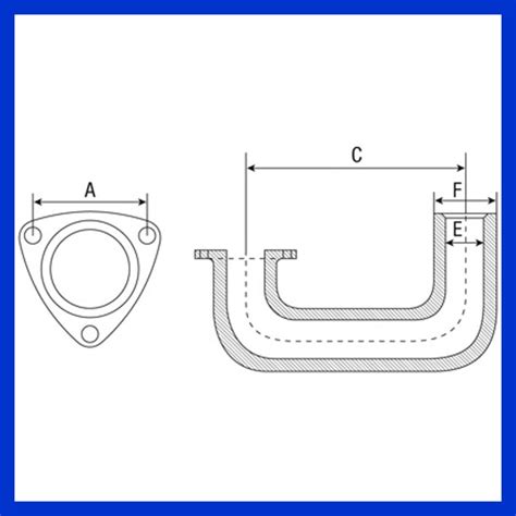 Krümmer Auspuff für Massey Ferguson 65 165 260 765 865 828047M1