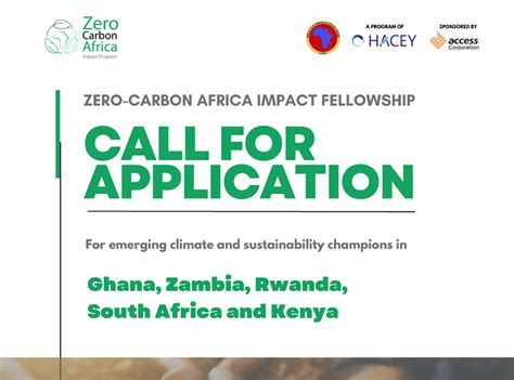 Zero Carbon Africa Impact Fellowship Program 2023 Opportunity Desk